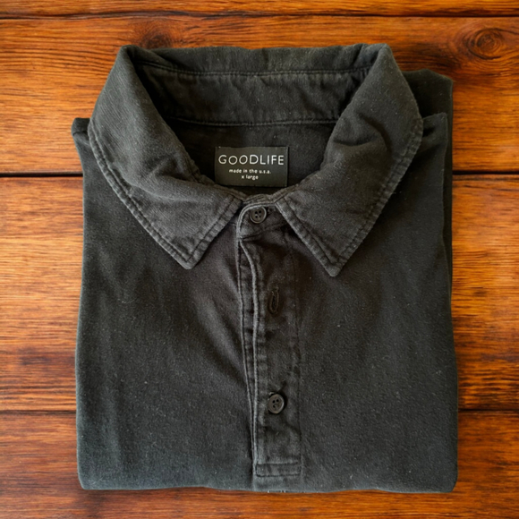 Goodlife Other - Men's Goodlife Polo Shirt - XL - Black - Made in USA - Sumpia Cotton